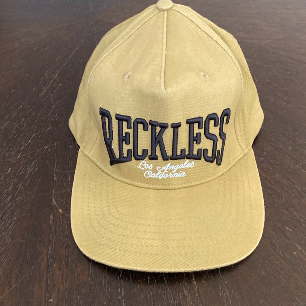 Young & Reckless Y&R Black Snapback Hat Embroidered Logo Adjustable Cap